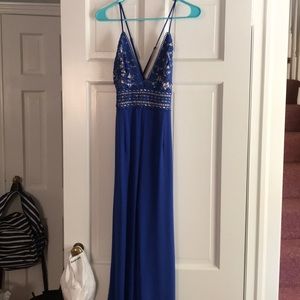 Royal blue jumpsuit